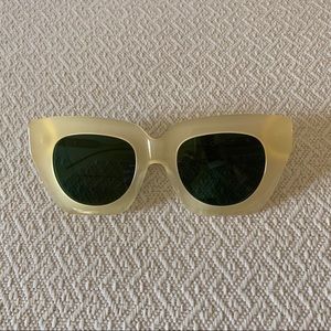 Sonix milky yellow large Tokyo Dream Sunglasses